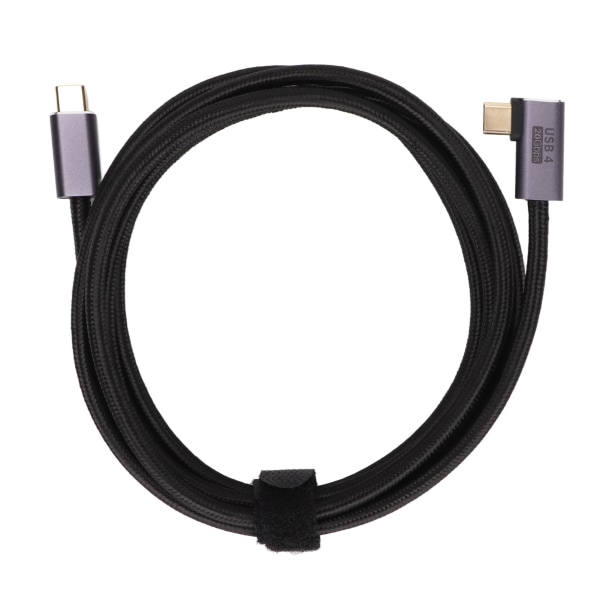 Type C - Type C -kyynärpäädatakaapeli 100 W:n pikalataus, kulutusta kestävä kullattu pistoke ja USB-kaapeli kannettaville tietokoneille