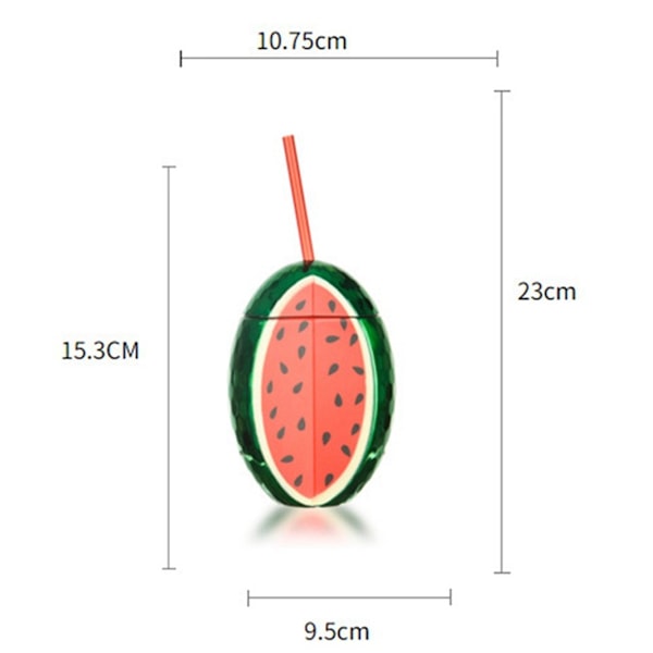 Elegant Tropisk Festdekor, Söta Vattenglas, Stilren Design Livsmedelsklassat Material BPA-fritt Dricksglas För Sommarfesttillbehör, Trendigt