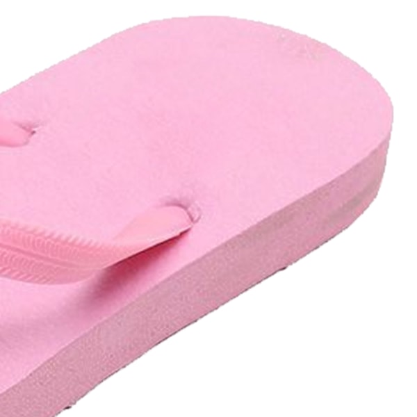 Dam Strand Halkfria Flip-flops Tecknat Mönster Bekväma Fotvalvsstöd Flip-flops Andningsbara Platt Tåsandaler Rosa M