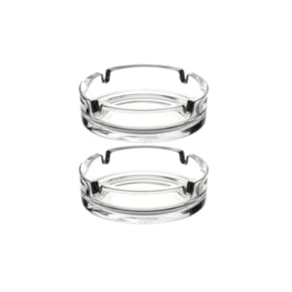 Dekorativa Askfat i Klart Glas, Slät Enkel Solid Blank Yta, Pryd Dina Utrymmen Med Tidlös Elegans