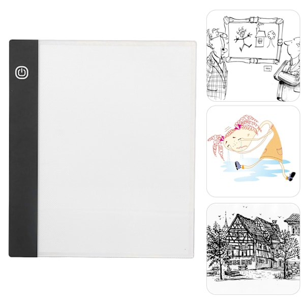 A5 LED-ljuslåda Tracer Smart Touch Hög ljusstyrka Steglös dimning Ultratunn LED Artcraft Tracing Light Pad
