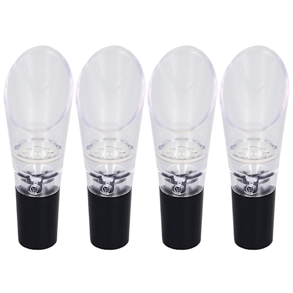 4PCS Wine Aerator Pourer PC Eco Friendly Decanter Spout Bar Accessories for Household Party