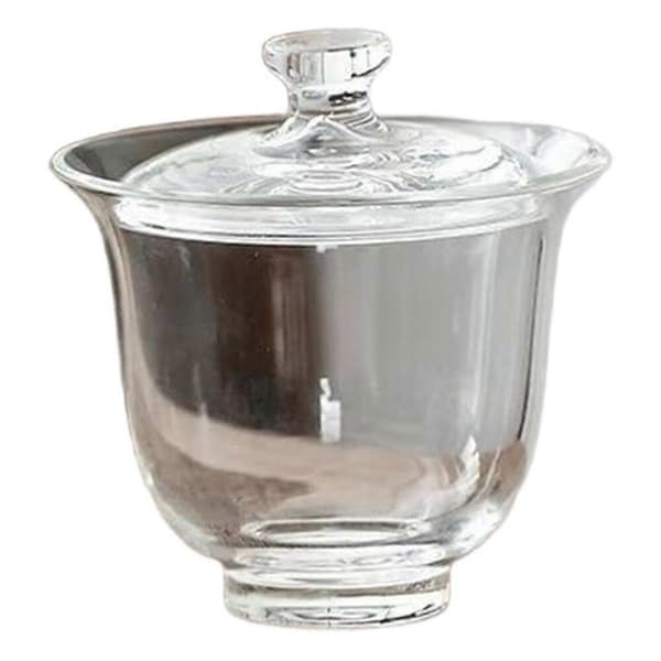 Glas Tekopp Transparent Te Lock Skål