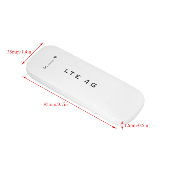 4G LTE USB-nettverksadapter trådløs WiFi Hotspot-ruter Modem Stick (med Wifi-funksjon)