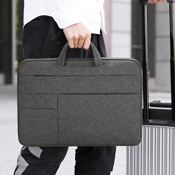 Lätt och vattentät 13,3/15,6 tums laptopfodral Laptopväska med axelrem Laptopväska