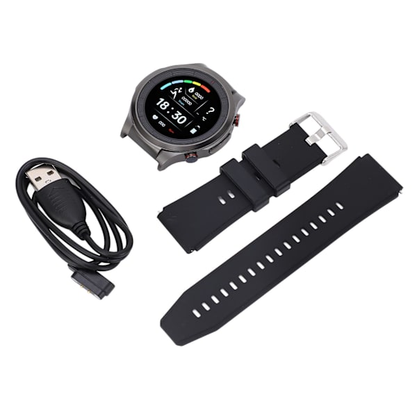Blodsukkermåler Ur 1.32in IP67 230mah Professionel Sportstilstand Ikke-invasiv Blodsukkermåling Smartwatch