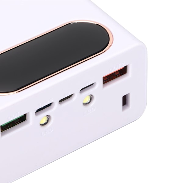 L12 18650 Batteriholder 22.5W Hurtiglading Mobil Powerbank Etui Bærbar Batterilader med LCD-skjerm
