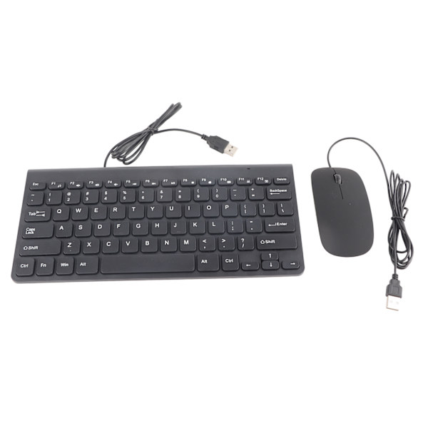 Ultratunn USB-kabelansluten tangentbord optisk mus-set-kombination för PC-bärbar dator