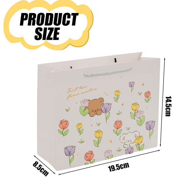 2 st presentpåsar för baby, presentpåse i papper för nyfödd, baby, presentinslagning babyshowerpåse