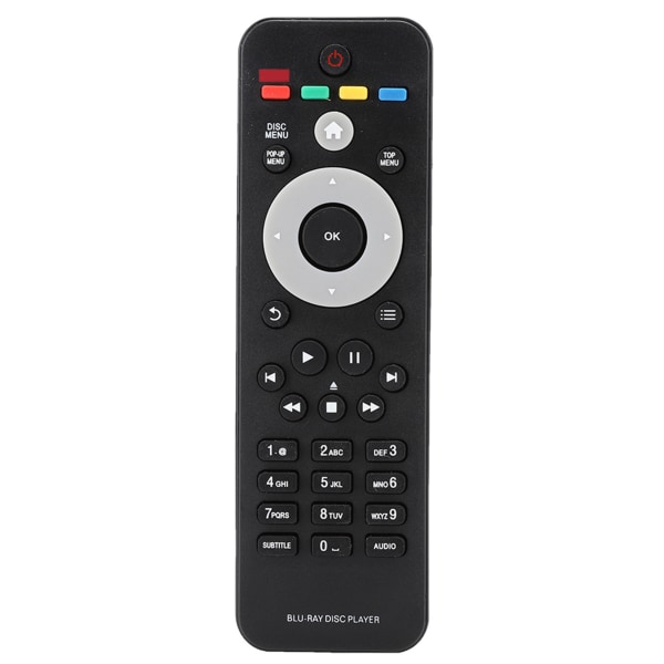 Fjärrkontroll med stora knappar för Philips RC 2820 Blu-ray-spelare