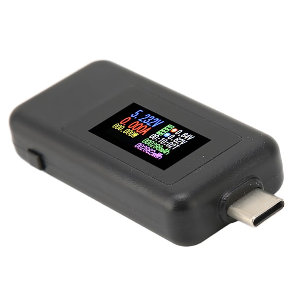 USB-tester Realtidsdetektering IPS HD-skærm Høj nøjagtighed Strømafbrydelse Lagring USB-spændingsmåler