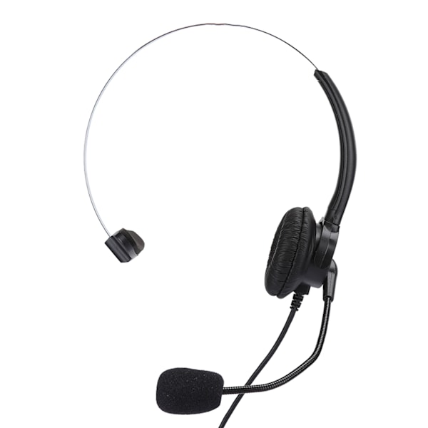Telefon Monaural Headset Fasttelefon Hodetelefon med Mikrofon for Hjemmebruk
