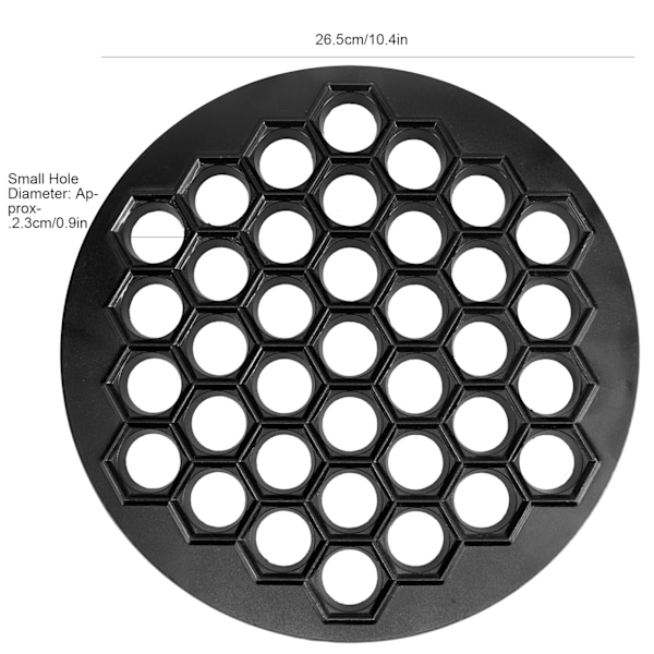 37 hull dumplingsform i aluminiumlegering Ravioli-maskin Bakeformer Kjøkkenutstyr