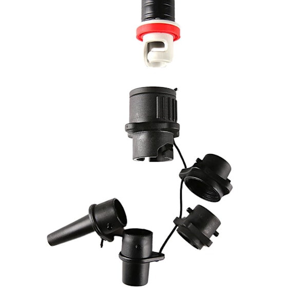 Multifunktionell Adapter, Hög Inflationseffektivitet Uppblåsbara Pumpmunstycken, Läckagesäker Prestanda SUP Pumpmunstycken, Båt Pumpadapter för Kanoter,