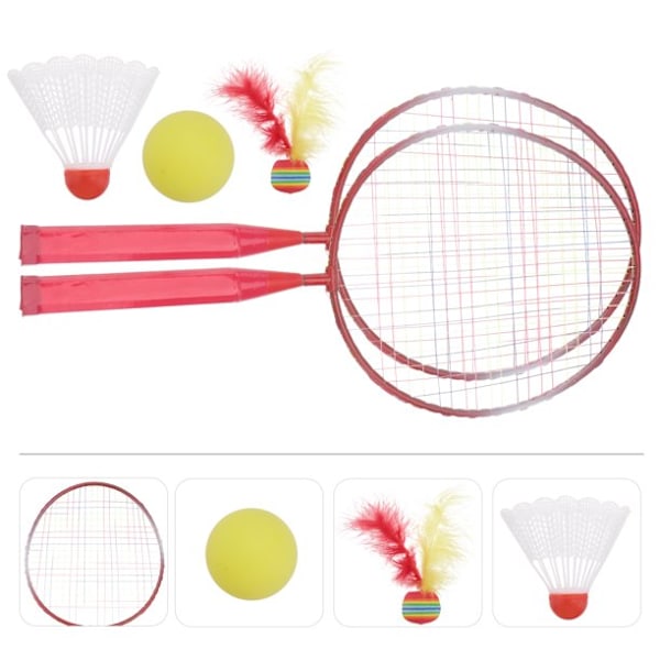 Badmintonracketar för inomhus- och utomhussporter, aluminiumram och stålracketar för A-klassfåglar och lättkontrollerat spel