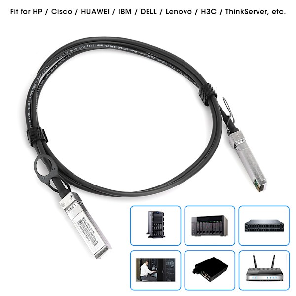 Direkte tilslutningskabel Enkeltkanals servere Stik SFP Højhastighed 10G til ThinkServer / HUAWEI (2 meter)