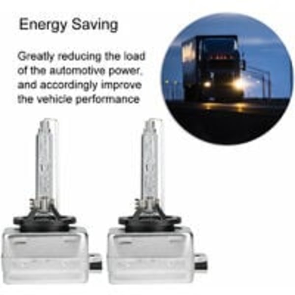 2 stk D1S 6000K 35W Xenon-frontlykter for bil