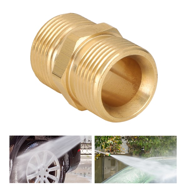 High Pressure Sprayer Adapter Brass M22 Metric Male Thread 14mm Hose Connector Coupler