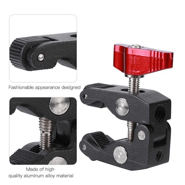 Monitoiminen valokuvaus Super Clamp alumiiniseos Muodikas Magic Arm -kiinnike