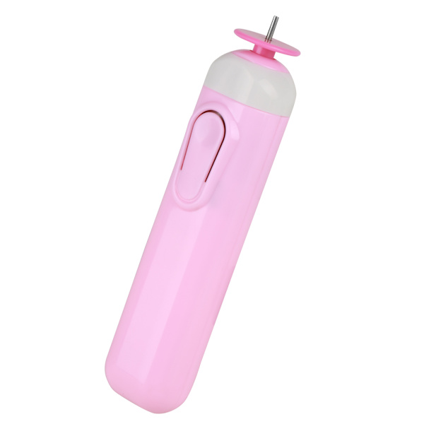 Elektrisk slitsad pappershantverk Quillingverktyg Origami Winder Stål Curling Pen DIY (Rosa)