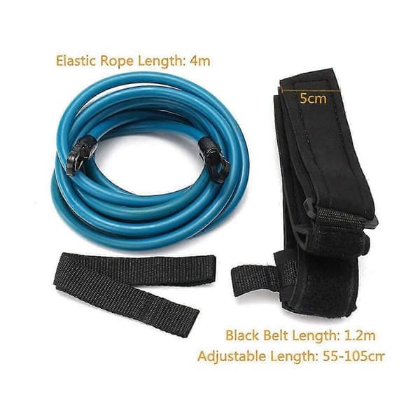 GETIT 2st 4m Justerbar Simträningsmotstånd Elastiskt Träningsrep Latexrör Simträning
