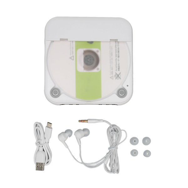 Bärbar Bluetooth CD-spelare Uppladdningsbar LCD-skärm Stöd USB AUX CD-musikspelare med hörlurar för bilresor