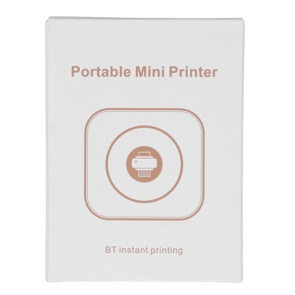 Mini Printer Hvid Mini Lommeprinter Bluetooth Termisk Etiket P
