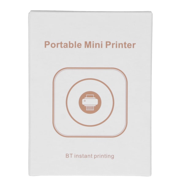 Mini skrivare vit mini ficka skrivare Bluetooth termisk etikett P