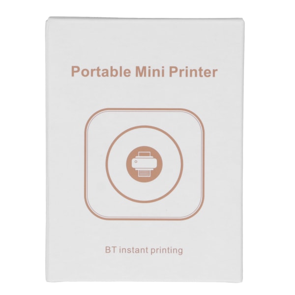 Miniskrivare Vit Mini Pocket Printer Bluetooth Thermal Label P