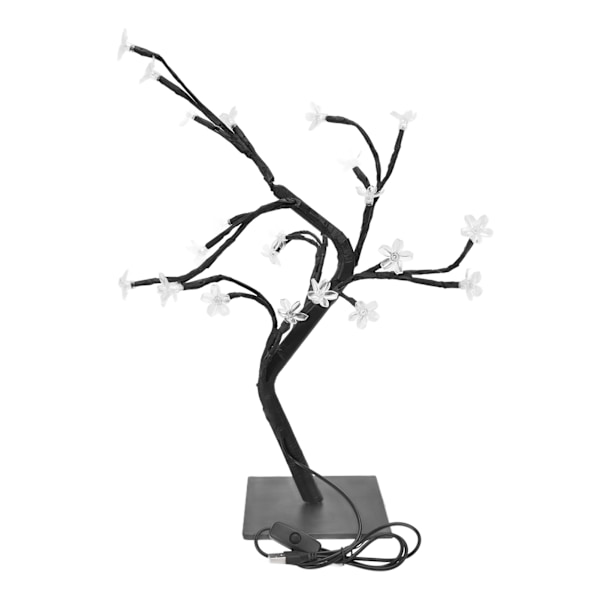 Batteridriven Timer LED-belyst Dekorativt Träd För Körsbärsblom Bonsai Träd, Justerbara Grenar Heminredning Bordslampa, Romantiskt Ljus För Kontor