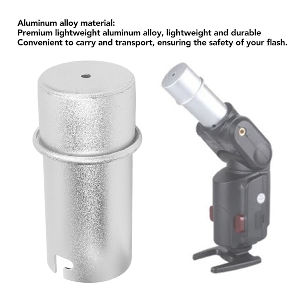 Flashlampe rør aluminiumlegering bærbar flashlampe rør dæksel til AD 180 AD 360 AD 360II AD 200