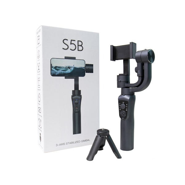 3-axlig Gimbal med Automatisk Orientering, Lång Batteritid för Smartphones - Komplex & Konvertibel Design