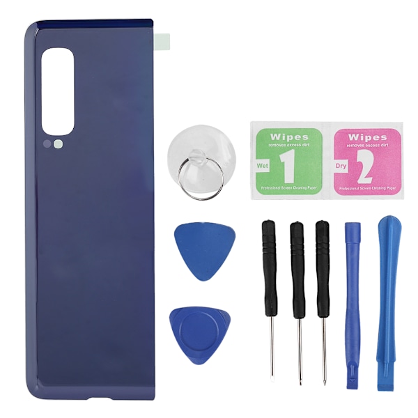 Moderne, enkel mobiltelefonbatteri glasbagcover bagerste hus udskiftning til Samsung Fold F900 F900F F900UPurple Blue