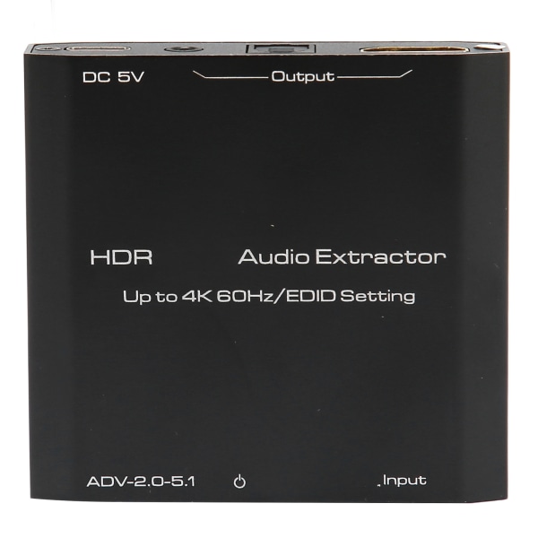 HDR HD Multimedia Interface Lyduttrekker Støtte 4K 60Hz EDID Innstillingskonverter for HDCP Digital DTS 5.1 PCM