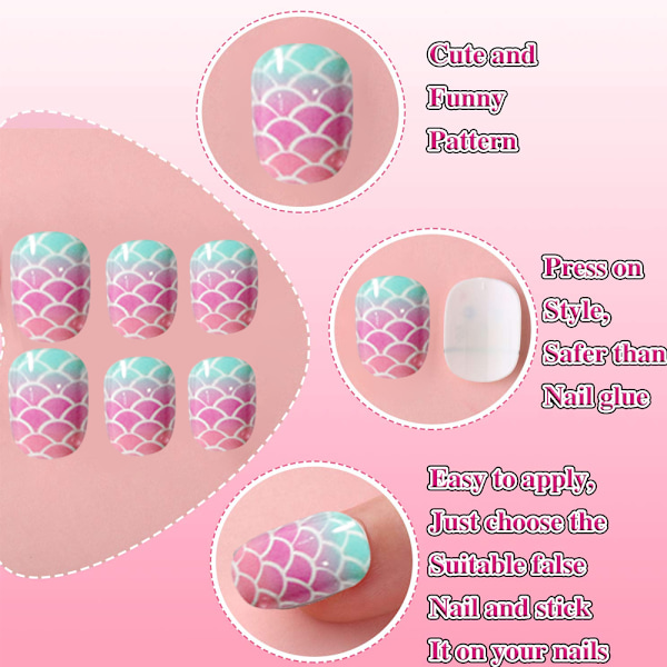 Barn Press Nails Barn Falska Naglar