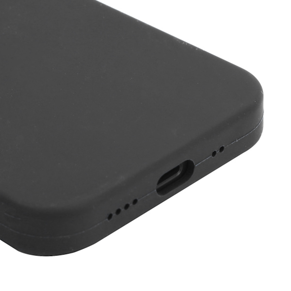 Telefonskal i silikon, skyddande fodral, stöttåligt mobilfodral, passar till IOS 12 Mini (svart)