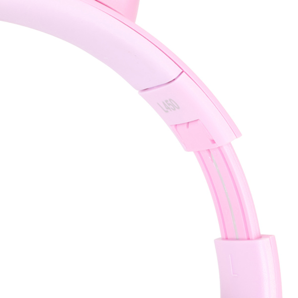 Bluetooth-kissan korvat kuulokkeet HiFi-stereo, sisäänrakennettu mikrofoni, muistikortin tuki, linjatulo, langattomat kuulokkeet LED-valolla, violetti