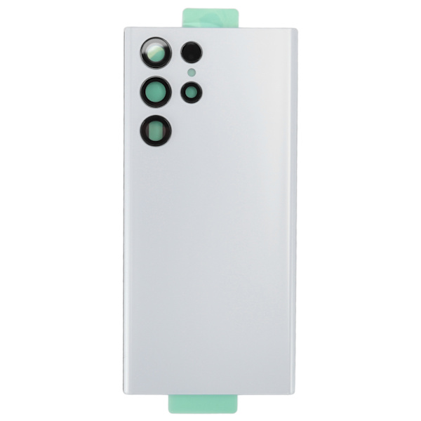 Bakre glassdeksel erstatningsbatteridørhus bakpanel for Samsung Galaxy S22 Ultra 5G S908U S908F