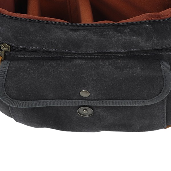 Kangaskamera olkalaukut Vintage Casual Large Space SLR DSLR Canvas Camera Case valokuvaukseen matkustaminen