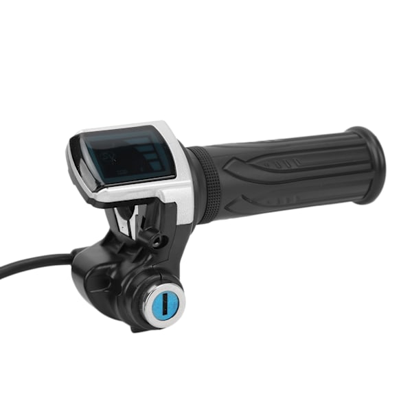 Elektrisk cykel Twist Throttle Grip Lock Key Set LED-indikator til motorcykel scooter 48V