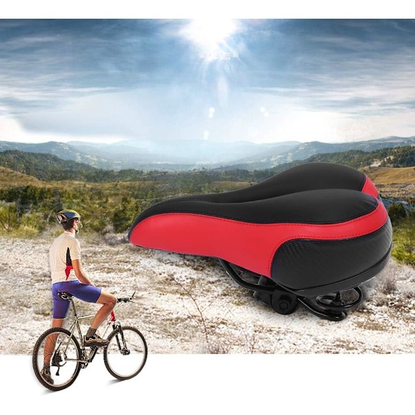 Sadel med Memory Foam-vaddering för Universal Fit-cyklar, Ergonomiskt Designad med Halkfritt och Slitstarkt Överdrag för Säkra och Bekväma Turer
