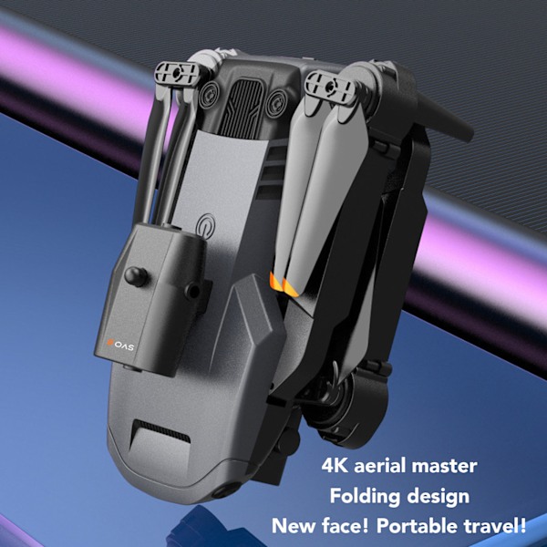 Fireveis Hindring Unngåelse Drone 4K HD 50x Zoom Foldable Dual Kamera Quadcopter For Folk Over 14 År Gammel