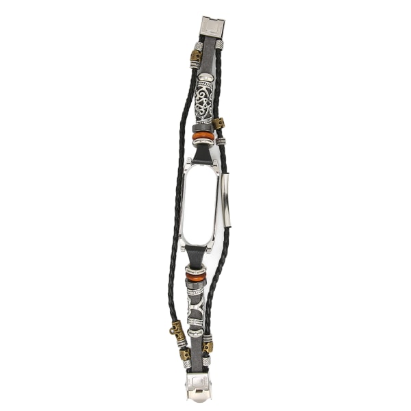 Retro skinnreim for håndleddet til Xiaomi Mi Band 5/6 NFC Mote DIY Oppgrader armbånd
