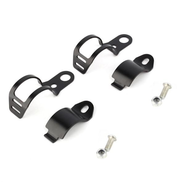 Motorcykel Blinklys Montering Beslag 30-43mm Gaffel Relokering Klemmer Sort HNH
