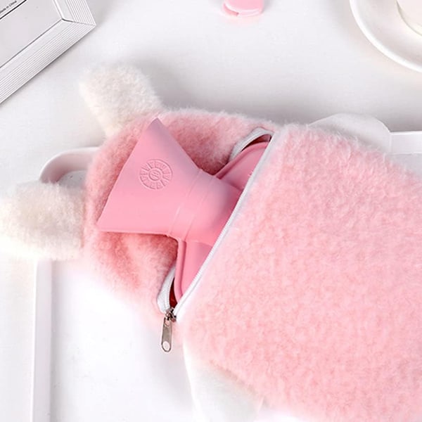 Kramgo Kawaii Vattenflaska, En Söt Vintervärmare Med Ett Mjukt Och Skönt Överdrag Och Giftfritt Smaklöst Material För Säker Och Bekväm Mysighet
