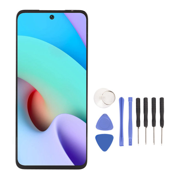 6,5 tommers LCD-skjermutskifting 90Hz oppdateringsfrekvens 3D berøringsskjerm for Redmi 10 21061119AG 21061119DG 21061119AL