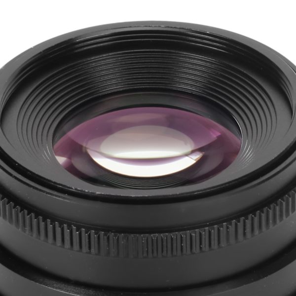 35mm Kameraobjektiv F1.6 Stor Blænde C-Mount Fast Fokus Manuel Fokus Objektiv til Spejlløst Kamera Sort