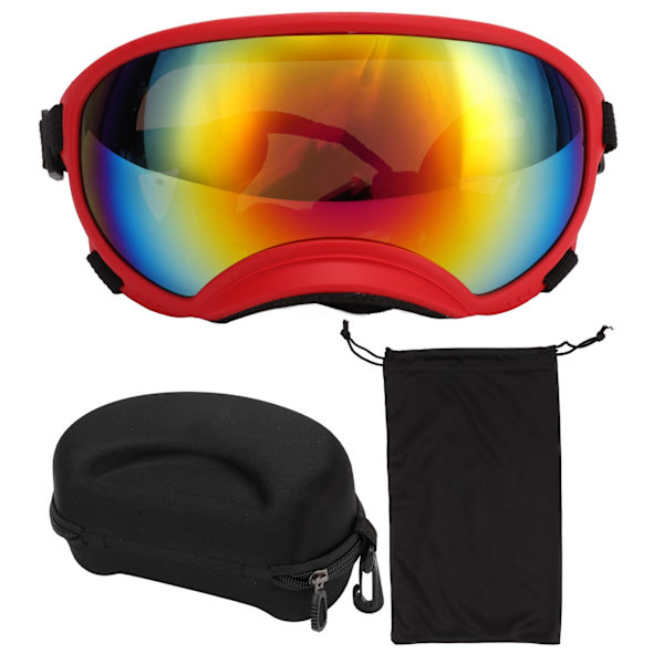 Hunde Goggles Vindtætte Ultraviolet Beskyttelse Støvtæt Justerbar Rem Holdbare Hundesolbriller til Store Racer