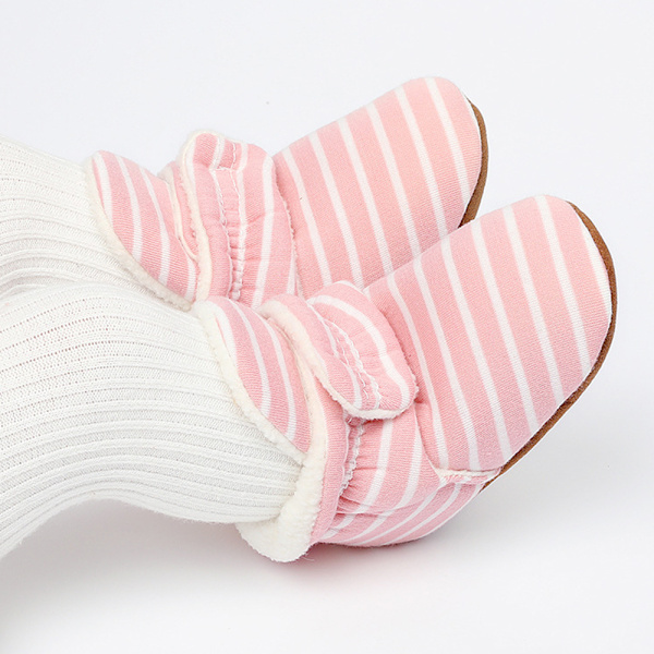 1 pari talvipuuvillaisia tossusukkia unisex-vauvoille, pehmeäpohjainen N