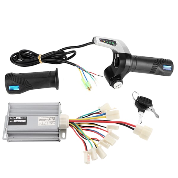 36V 1000W Elektrisk Cykel Børstet Hastighedsboks Controller Gasgreb Kit til 7/8in Styr
